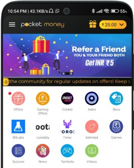 Pocket Money App Screenshot